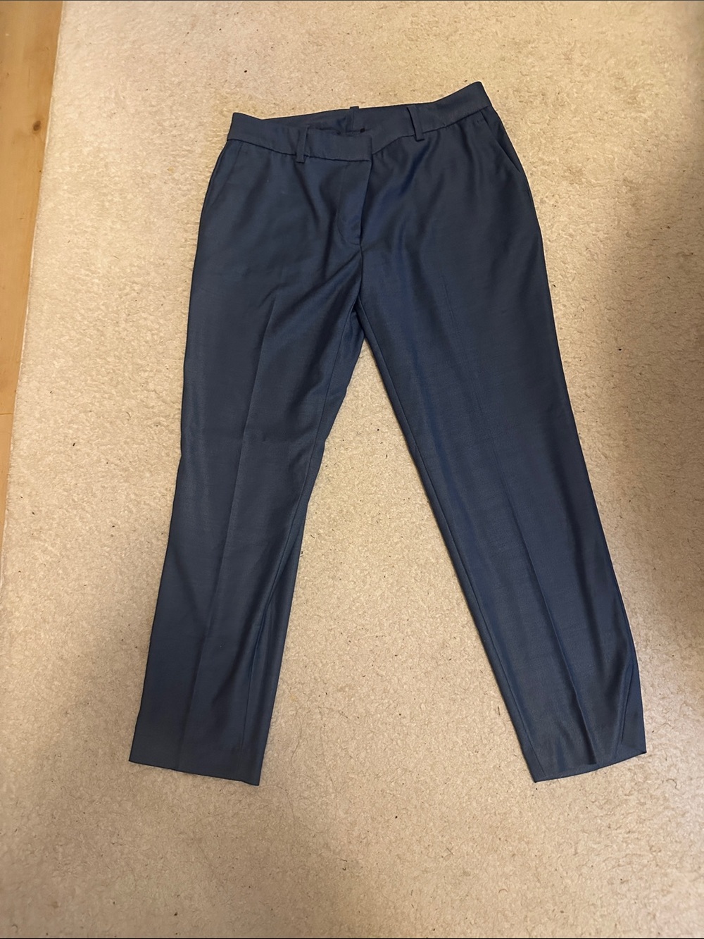DKNY women’s Dark Navy Flat-Front Dress Pants
